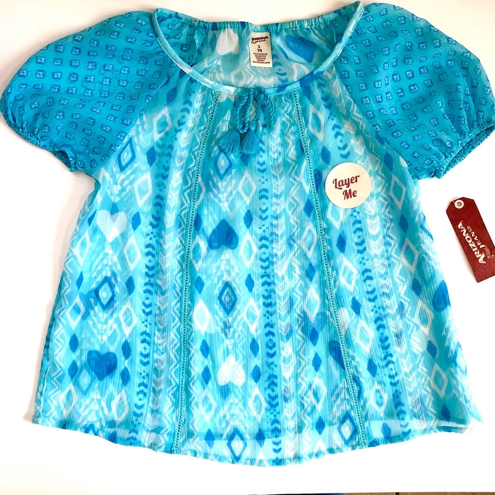 NWT Girls Arizona Jean Co. Top/Blouse